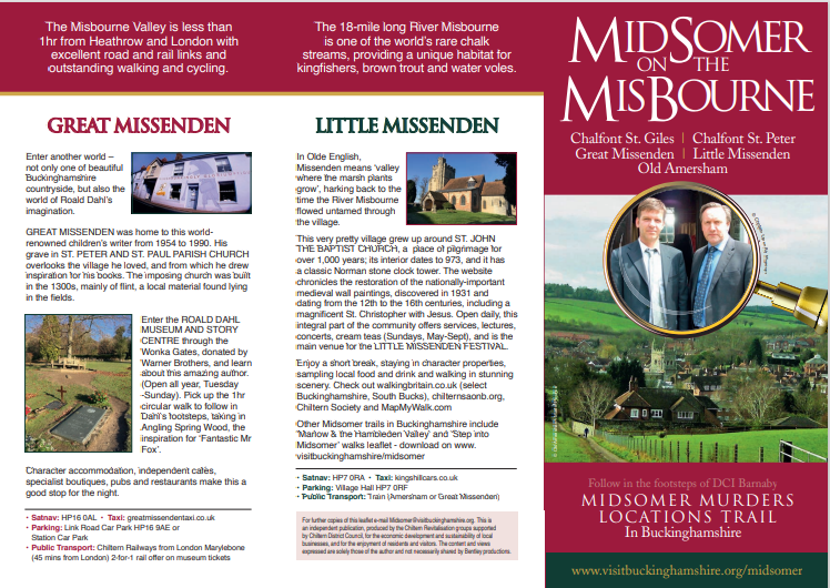 Midsomer on the Misbourne leaflet produced with financial contribution from GMPRG